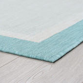 Tayse Eco Dania ECO1206 Aqua Area Rug Corner Tayse Eco Dania ECO1206 Aqua Area Rug Corner