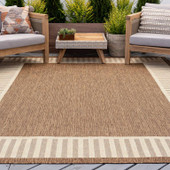 Tayse Eco Elgin ECO1103 Gold Area Rug Patio Scene Tayse Eco Elgin ECO1103 Gold Area Rug Patio Scene