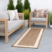 Tayse Eco Elgin ECO1103 Gold Runner Area Rug Patio Scene
