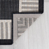 Tayse Eco Giovanna ECO1000 Black Area Rug Back Tayse Eco Giovanna ECO1000 Black Area Rug Back