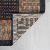 Tayse Eco Giovanna ECO1001 Black Area Rug Back