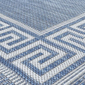 Tayse Eco Giovanna ECO1002 Blue Area Rug Swatch Tayse Eco Giovanna ECO1002 Blue Area Rug Swatch