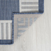 Tayse Eco Giovanna ECO1005 Navy Area Rug Back Tayse Eco Giovanna ECO1005 Navy Area Rug Back