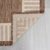 Tayse Eco Giovanna ECO1003 Gold Area Rug Back Tayse Eco Giovanna ECO1003 Gold Area Rug Back