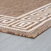 Tayse Eco Giovanna ECO1003 Gold Area Rug Corner Tayse Eco Giovanna ECO1003 Gold Area Rug Corner