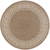 Tayse Eco Giovanna ECO1003 Gold Round Area Rug Tayse Eco Giovanna ECO1003 Gold Round Area Rug