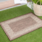 Tayse Eco Giovanna ECO1003 Gold Scatter Area Rug Patio Scene Tayse Eco Giovanna ECO1003 Gold Scatter Area Rug Patio Scene