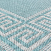Tayse Eco Giovanna ECO1006 Aqua Area Rug Swatch