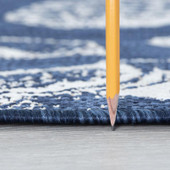 Tayse Eco Sanibel ECO1405 Navy Area Rug Pile Tayse Eco Sanibel ECO1405 Navy Area Rug Pile