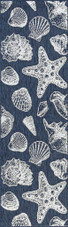 Tayse Eco Sanibel ECO1405 Navy Runner Area Rug Tayse Eco Sanibel ECO1405 Navy Runner Area Rug