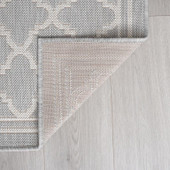 Tayse Eco Shaila ECO1304 Gray Area Rug Back Tayse Eco Shaila ECO1304 Gray Area Rug Back