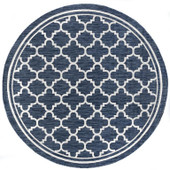 Tayse Eco Shaila ECO1305 Navy Round Area Rug Tayse Eco Shaila ECO1305 Navy Round Area Rug