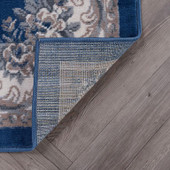 Tayse Hampton Jolie HMP3907 Navy Area Rug Back Tayse Hampton Jolie HMP3907 Navy Area Rug Back