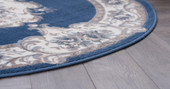 Tayse Hampton Jolie HMP3907 Navy Area Rug Corner 2 Tayse Hampton Jolie HMP3907 Navy Area Rug Corner 2