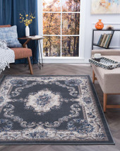 Tayse Hampton Jolie HMP3909 Gray Area Rug Room Scene Tayse Hampton Jolie HMP3909 Gray Area Rug Room Scene
