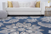 Tayse Hampton Matilda HMP4307 Navy Area Rug Room Scene Tayse Hampton Matilda HMP4307 Navy Area Rug Room Scene