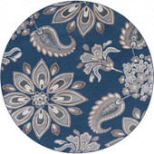 Tayse Hampton Matilda HMP4307 Navy Round Area Rug