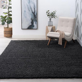 Tayse Jersey Shag Alana JRS1003 Dark Gray Area Rug Room Scene Tayse Jersey Shag Alana JRS1003 Dark Gray Area Rug Room Scene