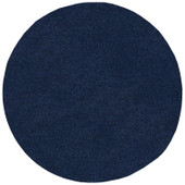 Tayse Jersey Shag Alana JRS1004 Navy Round Area Rug