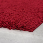 Tayse Jersey Shag Alana JRS1006 Red Area Rug Corner