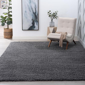 Tayse Jersey Shag Alana JRS1007 Gray Area Rug Room Scene Tayse Jersey Shag Alana JRS1007 Gray Area Rug Room Scene