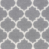 Tayse Jersey Shag Jeni JRS1302 Silver Area Rug Swatch