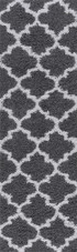 Tayse Jersey Shag Jeni JRS1307 Gray Runner Area Rug
