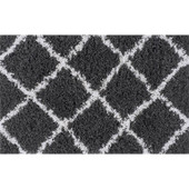 Tayse Jersey Shag Mira JRS1103 Dark Gray Scatter Area Rug Tayse Jersey Shag Mira JRS1103 Dark Gray Scatter Area Rug