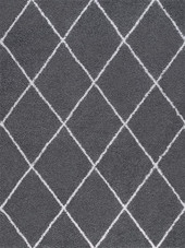Tayse Jersey Shag Mira JRS1107 Gray Area Rug Tayse Jersey Shag Mira JRS1107 Gray Area Rug