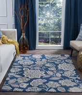 Tayse Madison Emmalyn MDN3407 Navy Area Rug Room Scene Tayse Madison Emmalyn MDN3407 Navy Area Rug Room Scene