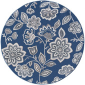 Tayse Madison Emmalyn MDN3407 Navy Round Area Rug