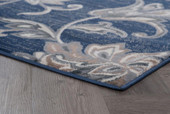 Tayse Madison Garland MDN3507 Navy Area Rug Corner 2 Tayse Madison Garland MDN3507 Navy Area Rug Corner 2