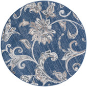 Tayse Madison Garland MDN3507 Navy Round Area Rug Tayse Madison Garland MDN3507 Navy Round Area Rug