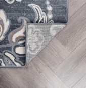 Tayse Madison Garland MDN3541 Dark Gray Area Rug Back