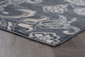 Tayse Madison Garland MDN3541 Dark Gray Area Rug Corner 2