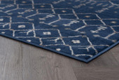 Tayse Madison Heidy MDN3307 Navy Area Rug Corner