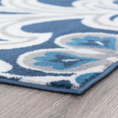 Tayse Madison Piper MDN3907 Navy Area Rug Corner