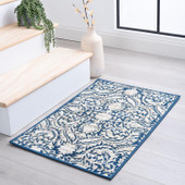Tayse Madison Selena MDN4507 Dark Blue Scatter Area Rug Room Scene Tayse Madison Selena MDN4507 Dark Blue Scatter Area Rug Room Scene