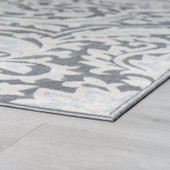 Tayse Madison Selena MDN4509 Gray Area Rug Corner