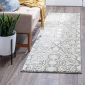 Tayse Madison Selena MDN4509 Gray Runner Area Rug Room Scene