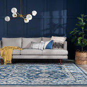 Tayse Madison Shiloh MDN4707 Dark Blue Area Rug Room Scene Tayse Madison Shiloh MDN4707 Dark Blue Area Rug Room Scene