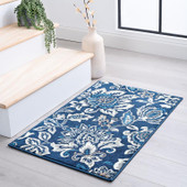Tayse Madison Stella MDN4207 Dark Blue Scatter Area Rug Room Scene Tayse Madison Stella MDN4207 Dark Blue Scatter Area Rug Room Scene