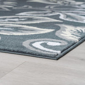 Tayse Madison Stella MDN4241 Dark Gray Area Rug Corner