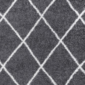 Tayse Soho Shag Derry SOH1201 Gray Area Rug Swatch