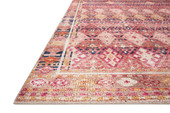 Loloi II Layla LAY-15 Magenta Multi Area Rug Angle Loloi II Layla LAY-15 Magenta Multi Area Rug Angle