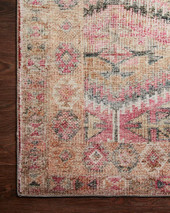 Loloi II Layla LAY-17 Pink Lagoon Area Rug Corner Loloi II Layla LAY-17 Pink Lagoon Area Rug Corner