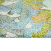 Flora Fantasies HFL01-104 Seafoam Area Rug Edge