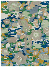 Flora Fantasies HFL01-17 Blue Area Rug