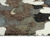 Flora Fantasies HFL01-75 Grey Area Rug Edge