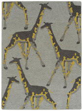 Forever Fauna HFA01-38 Charcoal Area Rug